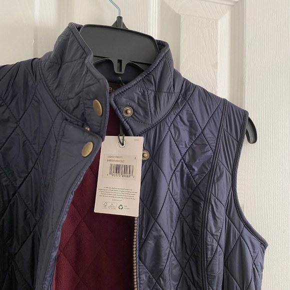 Barbour Navy Quilted Vest - Picture 5 of 6